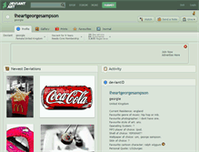 Tablet Screenshot of iheartgeorgesampson.deviantart.com