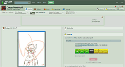 Desktop Screenshot of crazedwerewolf.deviantart.com