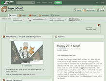 Tablet Screenshot of project-game.deviantart.com
