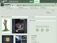 Tablet Screenshot of montydesi.deviantart.com