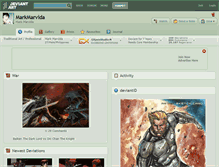 Tablet Screenshot of markmarvida.deviantart.com