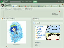 Tablet Screenshot of miyuki13.deviantart.com