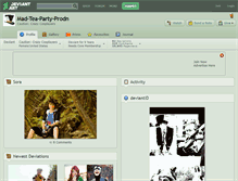 Tablet Screenshot of mad-tea-party-prodn.deviantart.com