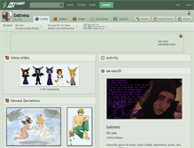 Tablet Screenshot of batness.deviantart.com