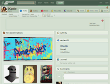 Tablet Screenshot of dcastle.deviantart.com