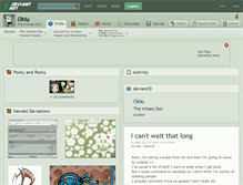 Tablet Screenshot of okiu.deviantart.com
