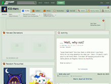 Tablet Screenshot of kss-marx.deviantart.com