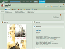 Tablet Screenshot of angeliqu3.deviantart.com