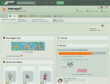 Tablet Screenshot of infernape57.deviantart.com