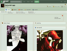 Tablet Screenshot of dama-del-lago.deviantart.com