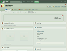 Tablet Screenshot of itakuhayuu.deviantart.com