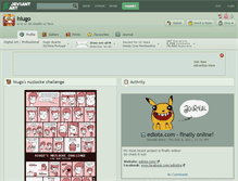 Tablet Screenshot of hiugo.deviantart.com