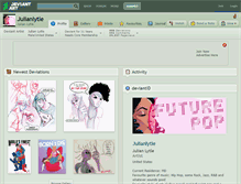 Tablet Screenshot of julianlytle.deviantart.com