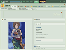 Tablet Screenshot of loraine.deviantart.com