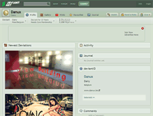 Tablet Screenshot of danux.deviantart.com