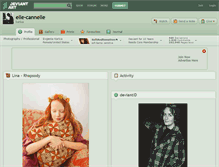 Tablet Screenshot of elle-cannelle.deviantart.com