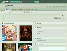 Tablet Screenshot of newpemtd.deviantart.com