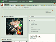 Tablet Screenshot of bendilin.deviantart.com