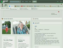 Tablet Screenshot of jg1.deviantart.com