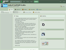 Tablet Screenshot of duelist-support-club.deviantart.com