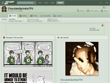 Tablet Screenshot of chocolatesprinkletfk.deviantart.com