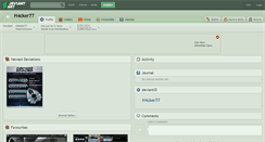 Desktop Screenshot of h4cker77.deviantart.com
