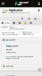 Mobile Screenshot of nightcat24.deviantart.com