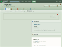 Tablet Screenshot of nightcat24.deviantart.com
