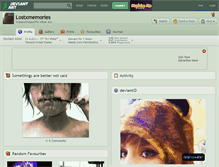 Tablet Screenshot of lostxmemories.deviantart.com