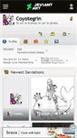 Mobile Screenshot of coyotegrin.deviantart.com