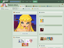 Tablet Screenshot of forever-winx.deviantart.com