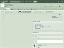 Tablet Screenshot of blink182lives.deviantart.com