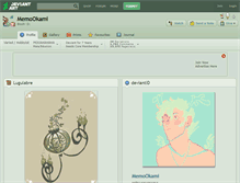 Tablet Screenshot of memookami.deviantart.com
