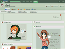 Tablet Screenshot of celipink.deviantart.com