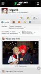 Mobile Screenshot of negumi.deviantart.com