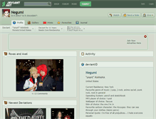 Tablet Screenshot of negumi.deviantart.com