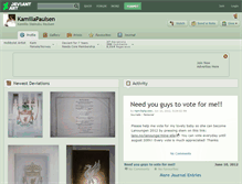 Tablet Screenshot of kamillapaulsen.deviantart.com