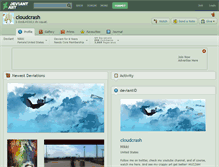 Tablet Screenshot of cloudcrash.deviantart.com