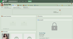 Desktop Screenshot of bunnie-page.deviantart.com