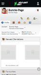 Mobile Screenshot of bunnie-page.deviantart.com