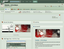 Tablet Screenshot of natalia---arlovskaya.deviantart.com