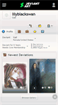 Mobile Screenshot of lilyblackswan.deviantart.com