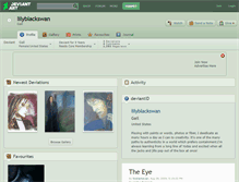 Tablet Screenshot of lilyblackswan.deviantart.com