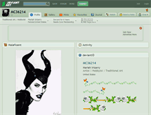 Tablet Screenshot of mc36214.deviantart.com