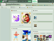 Tablet Screenshot of monkeydluffyfanclub.deviantart.com