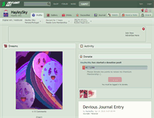 Tablet Screenshot of hayleysky.deviantart.com
