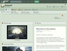 Tablet Screenshot of dreamcatc.deviantart.com
