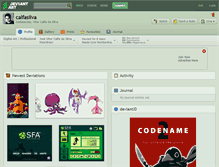 Tablet Screenshot of calfasilva.deviantart.com