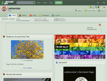 Tablet Screenshot of lamoonstar.deviantart.com