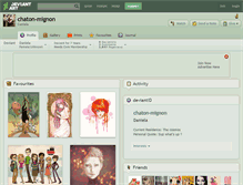 Tablet Screenshot of chaton-mignon.deviantart.com